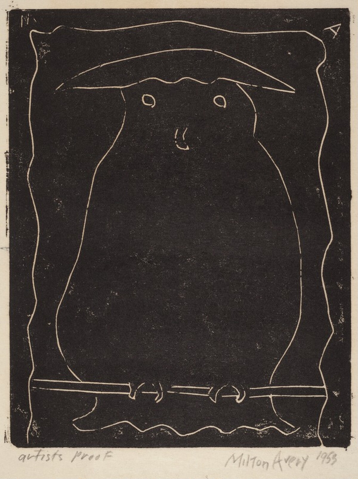 Hooded Owl by Milton Avery