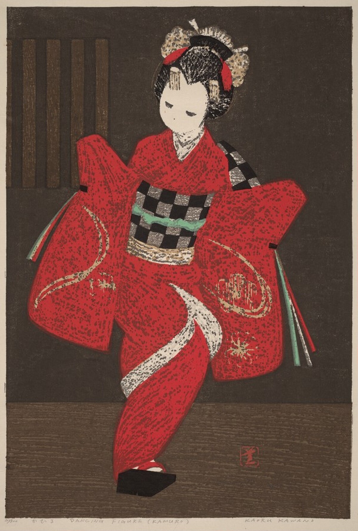 Dancing Figure (Kamuro) by Kaori Kawano