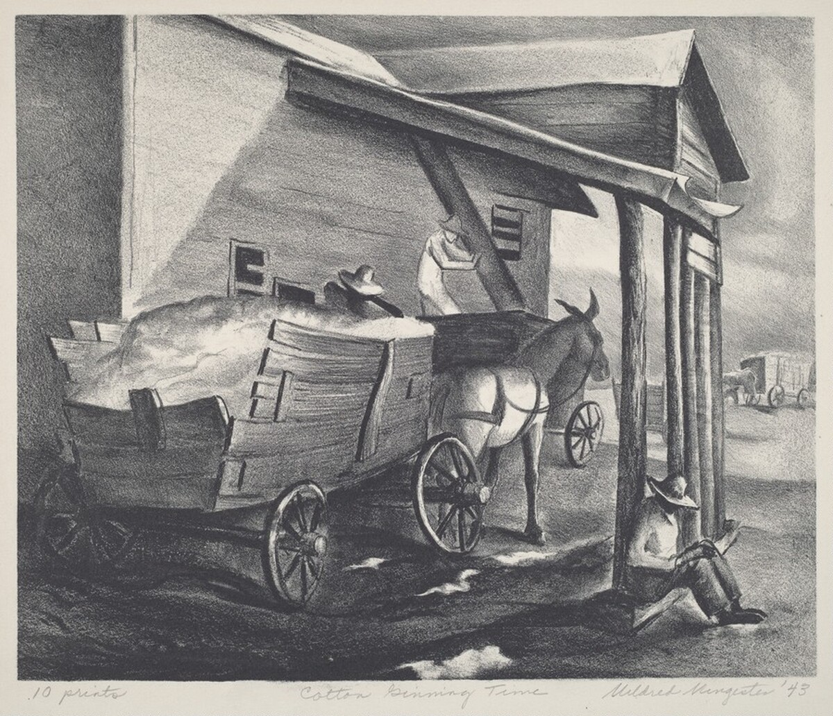 Cotton Ginning Time by Mildred Bernice Nungester
