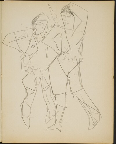 zwei posierende Figuren (Two Posing Figures) [p. 5]