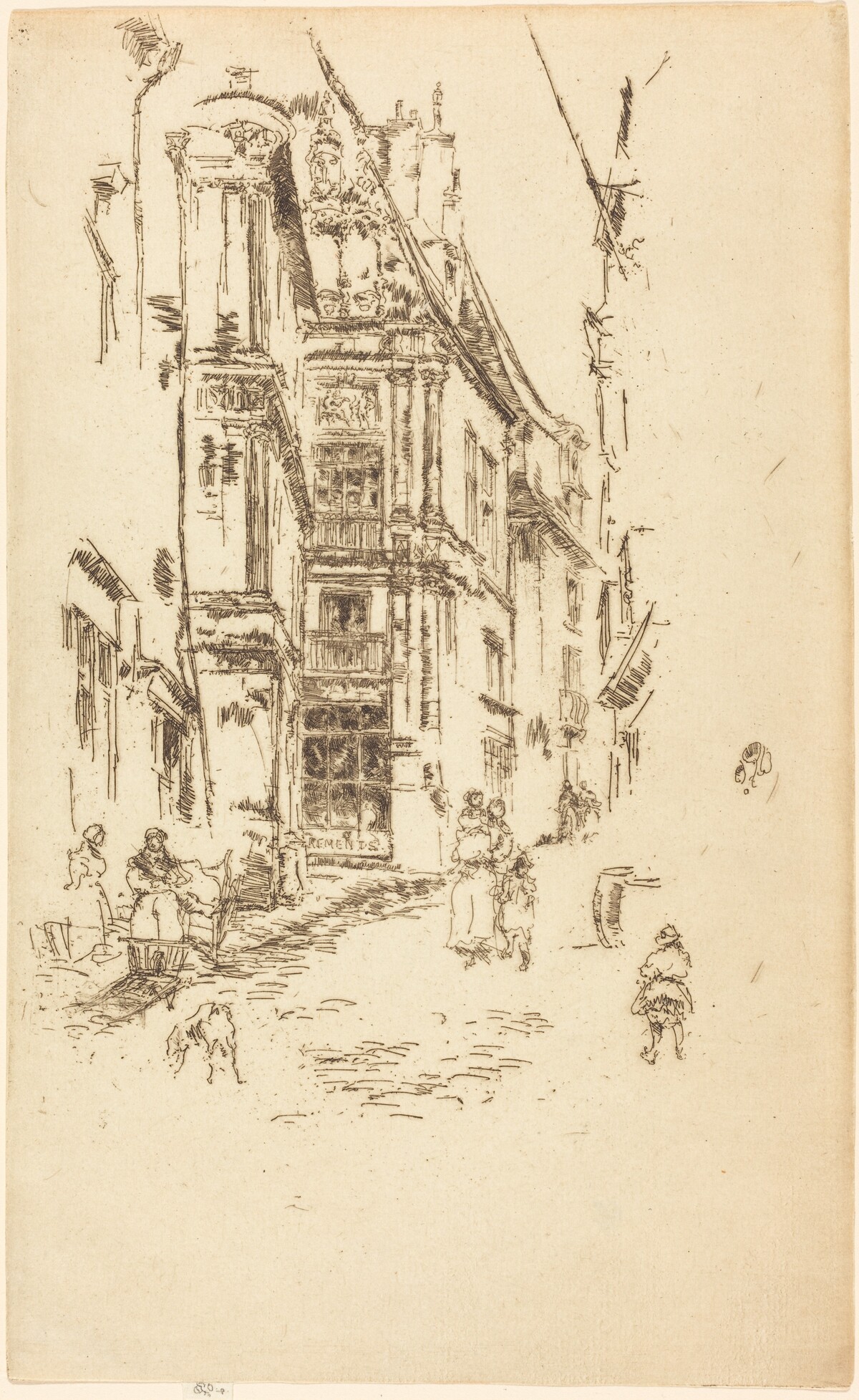 Chancellerie, Loches by James McNeill Whistler