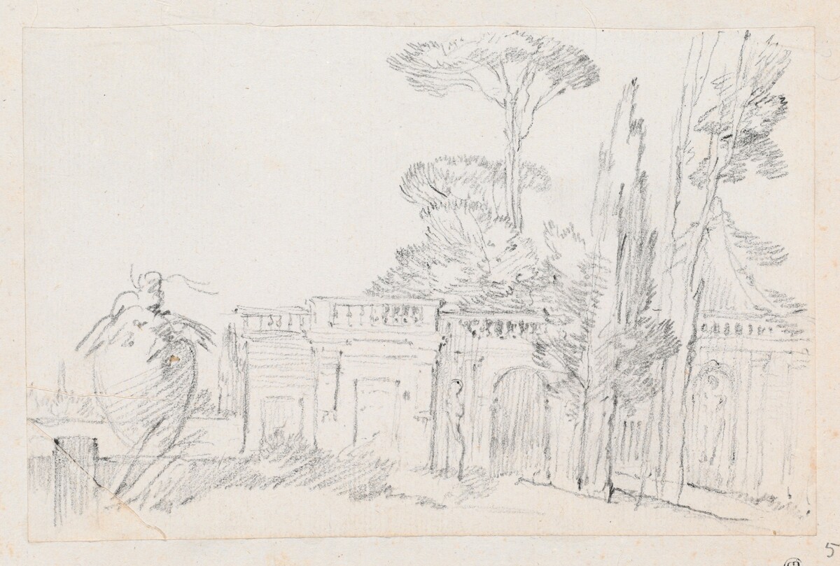 Gardens of an Italian Villa by Joseph-Marie Vien