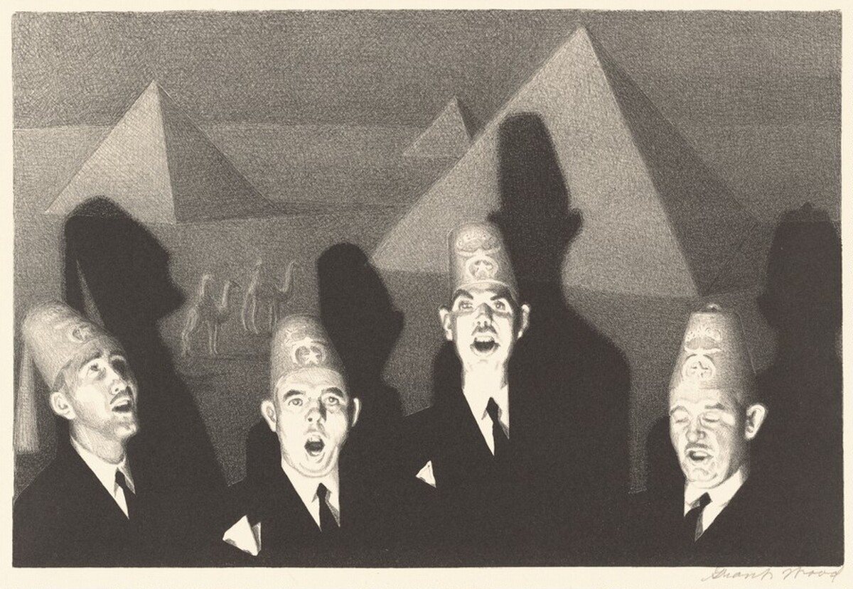 Shrine Quartet by Grant Wood