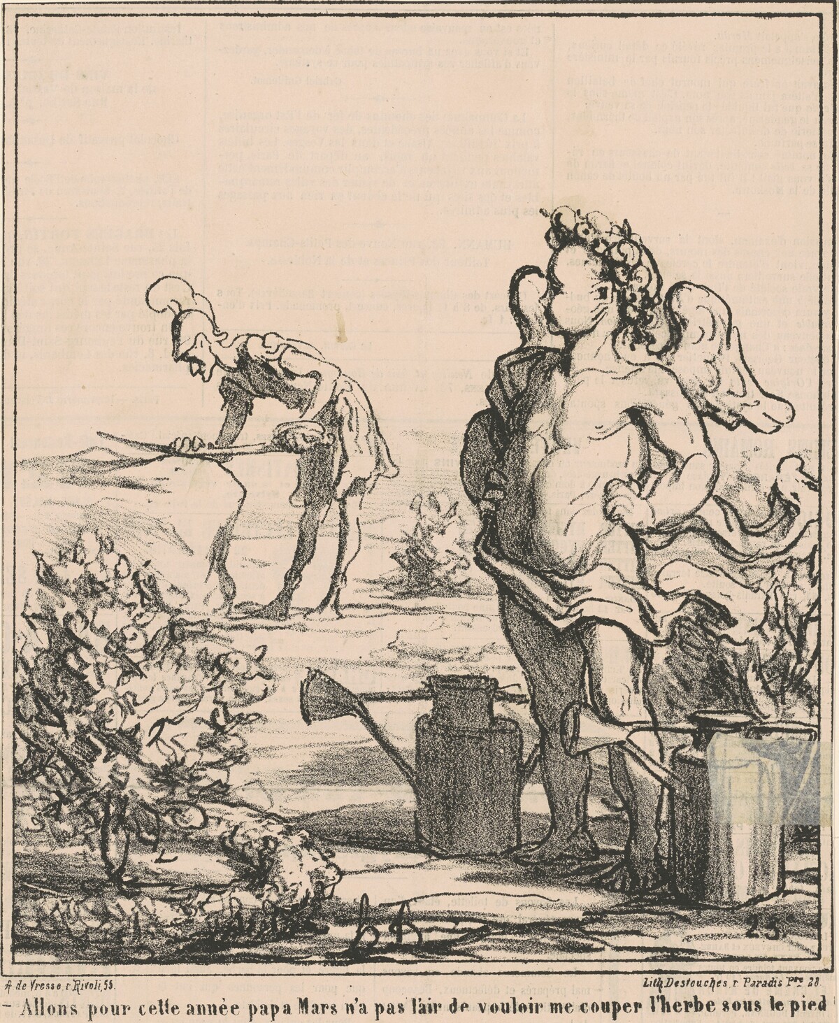 Allons pour année papa mars ... by Honoré Daumier