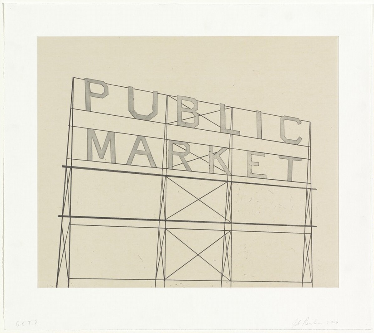 Public Market by Ed Ruscha