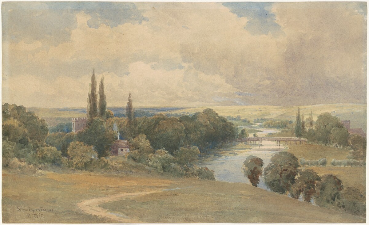 View of Streatley-on-Thames by Peter Petersen Toft