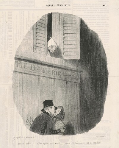 Bonsoir chérie...si ton épicier nous voyait...