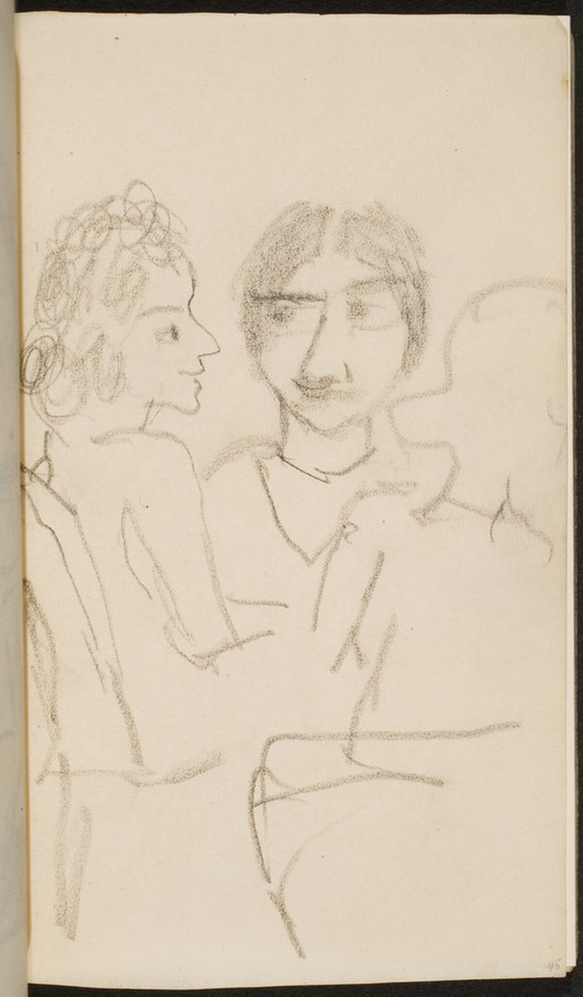 drei zu Tisch sitzende Frauen (Three at a Table) [p. 45] by Max Beckmann