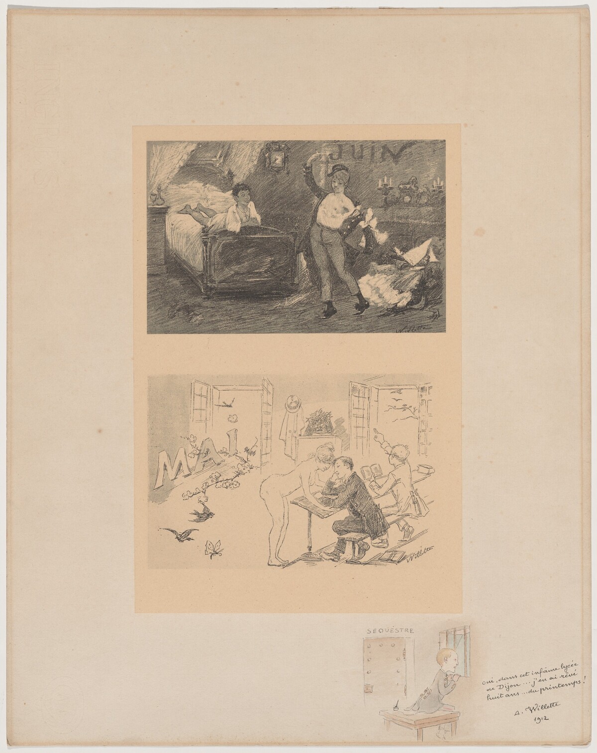 Séquestré by Adolphe Léon Willette