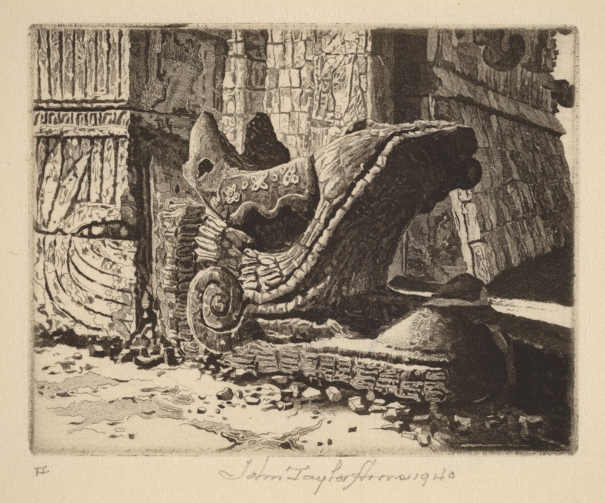 Plumed Serpent, Chichén Itza by John Taylor Arms