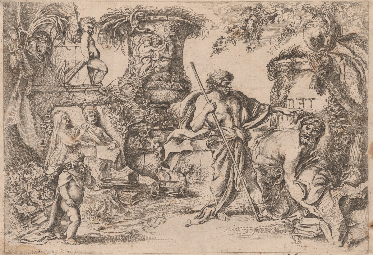 Temporalis Aeternitas [Second Version] by Italian 17th Century, after Giovanni Benedetto Castiglione