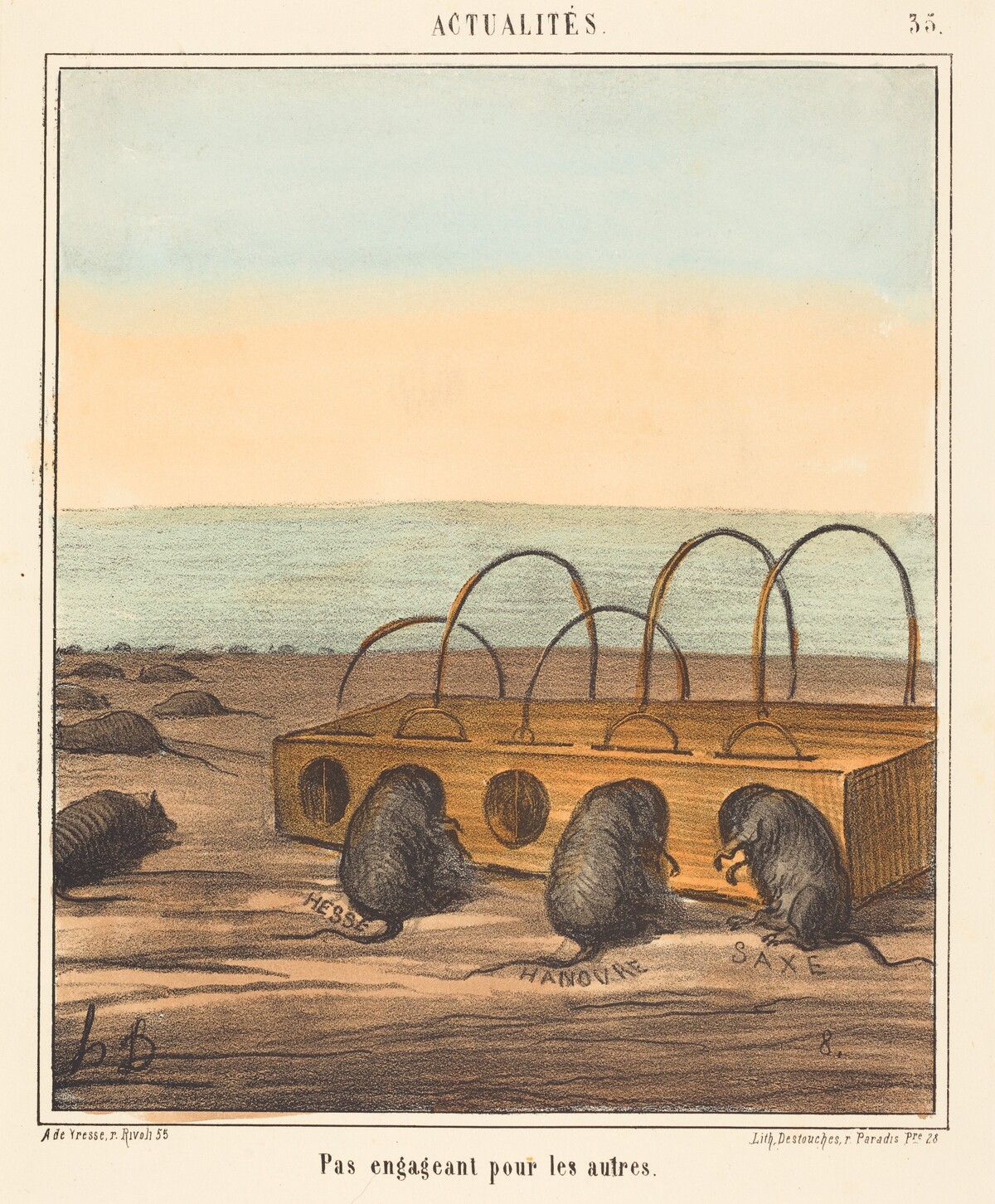Pas engageant pour les autres (Unenticing for the Others) by Honoré Daumier