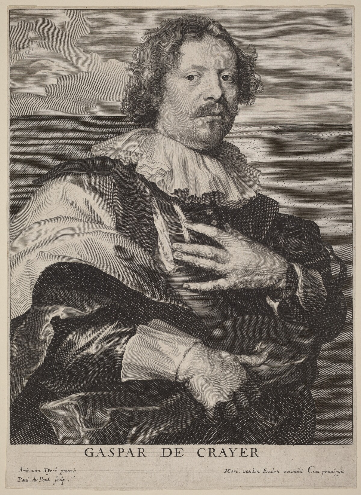 Gaspar de Crayer by Paulus Pontius after Sir Anthony van Dyck