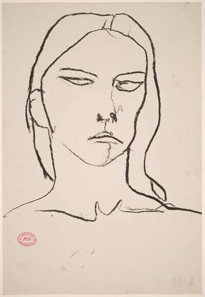 Untitled [female head]