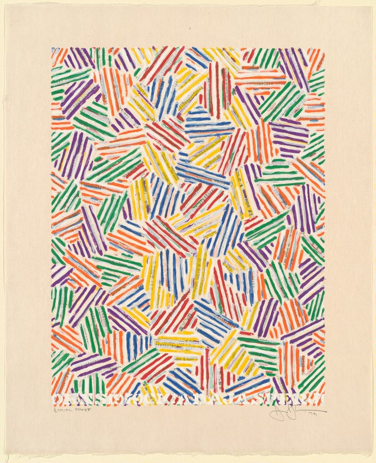 Cicada [trial proof] by Jasper Johns