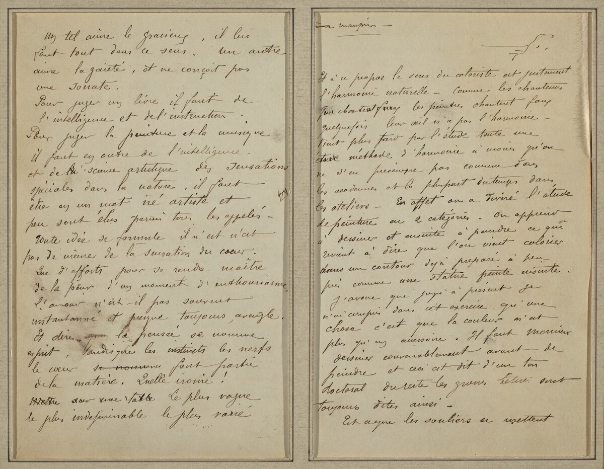 Manuscript Pages [recto] by Paul Gauguin