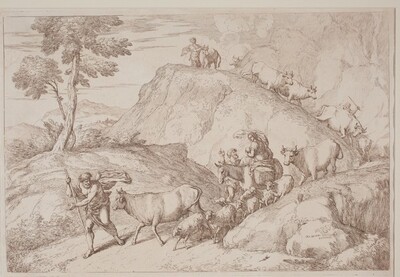 An Elderly Shepherd Leading the Flock