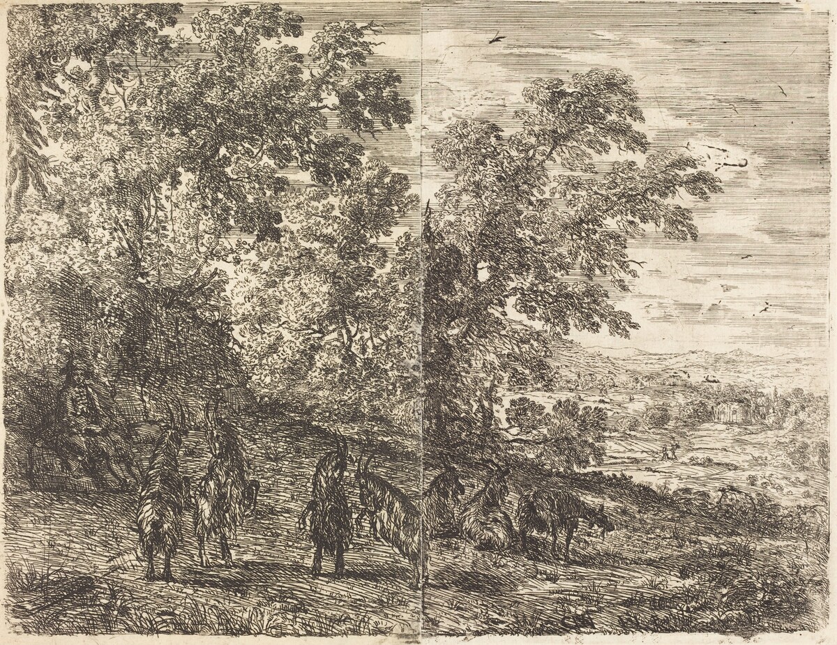 Shepherd with Goats (Les chèvres) by Claude Lorrain