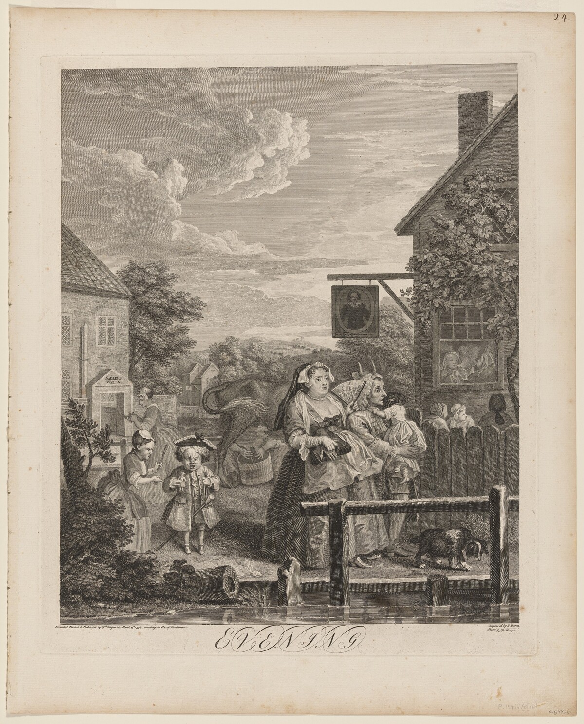 Evening by William Hogarth