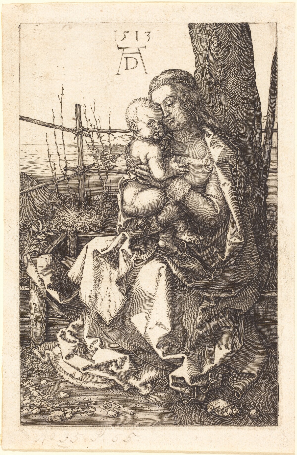 The Virgin and Child Seated by a Tree by Albrecht Dürer