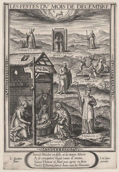 Les Festes du mois de Decembre (December: The Nativity)