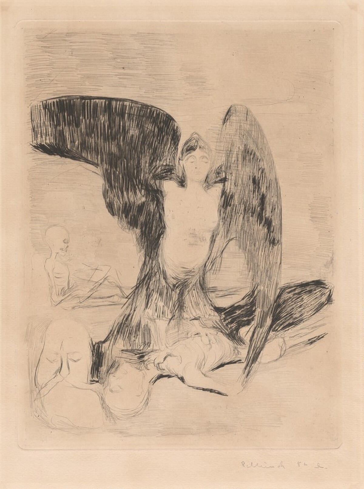 Vampire (Harpy) by Edvard Munch