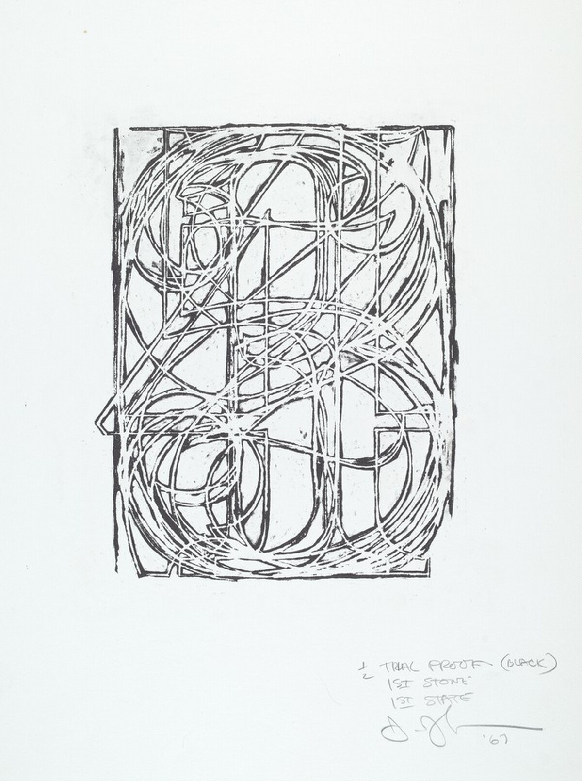 0 through 9 [trial proof] by Jasper Johns