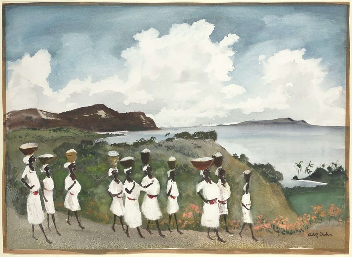 Haitian Procession by Adolf Arthur Dehn