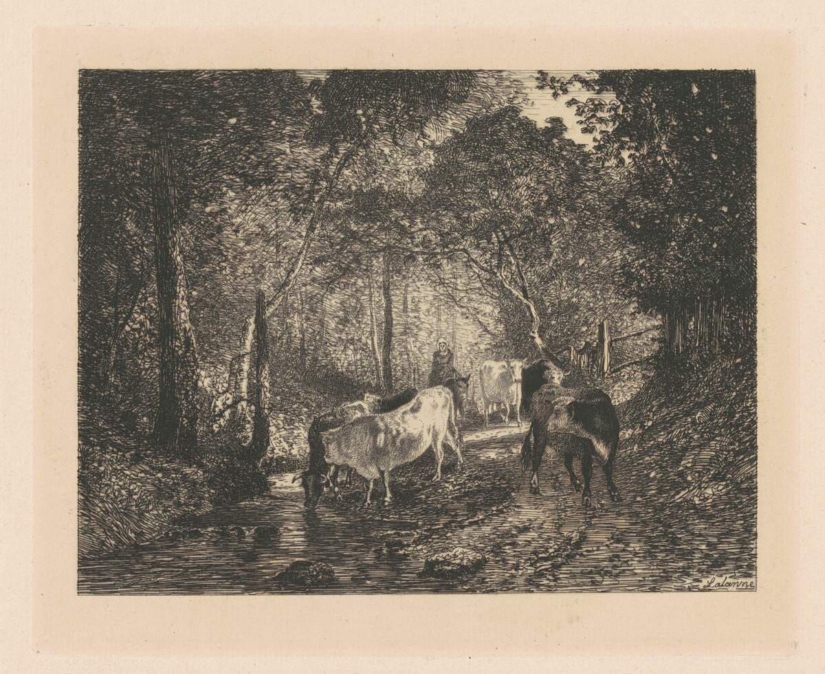 Vaches Sous Bois by Maxime Lalanne