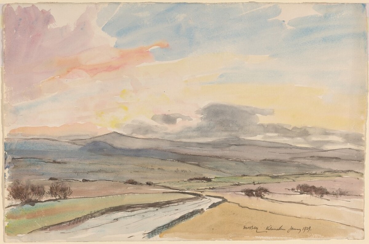 Sunset from Kilmacolm by James McBey