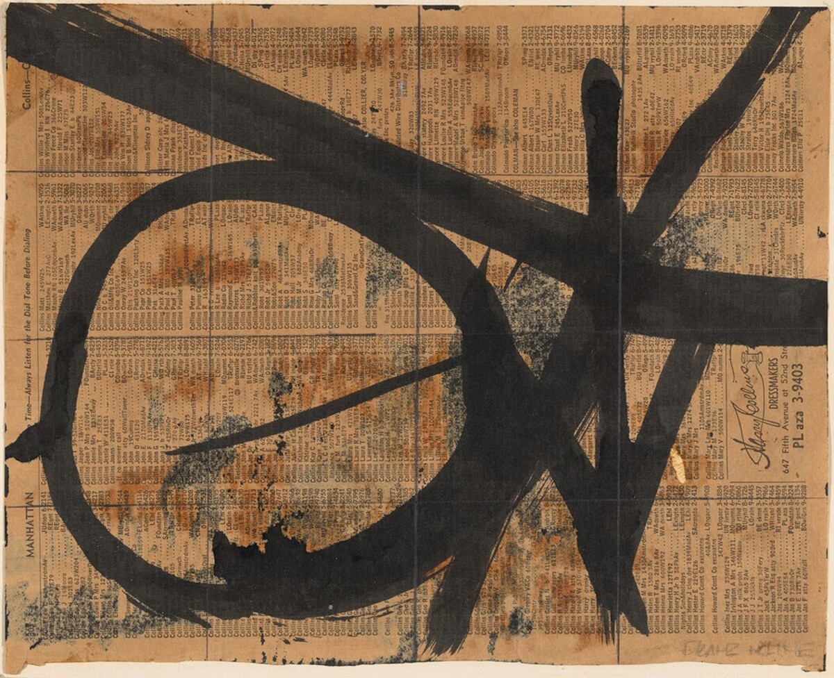 Ink Study for Hoboken by Franz Kline
