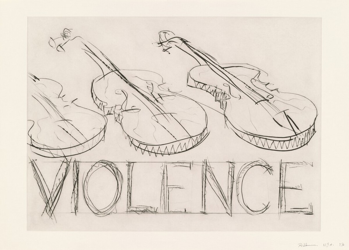 Violins/Violence by Bruce Nauman