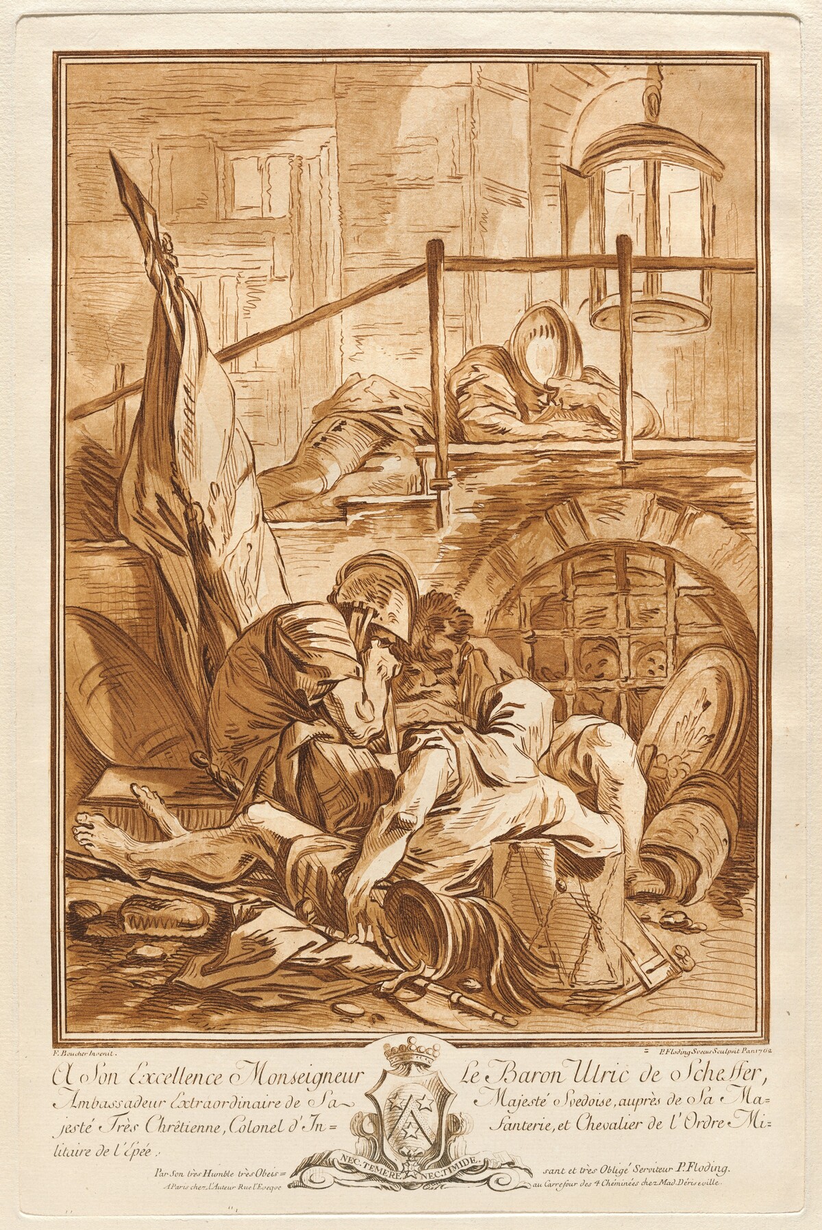 Guardhouse by Per Gustaf Floding, after François Boucher