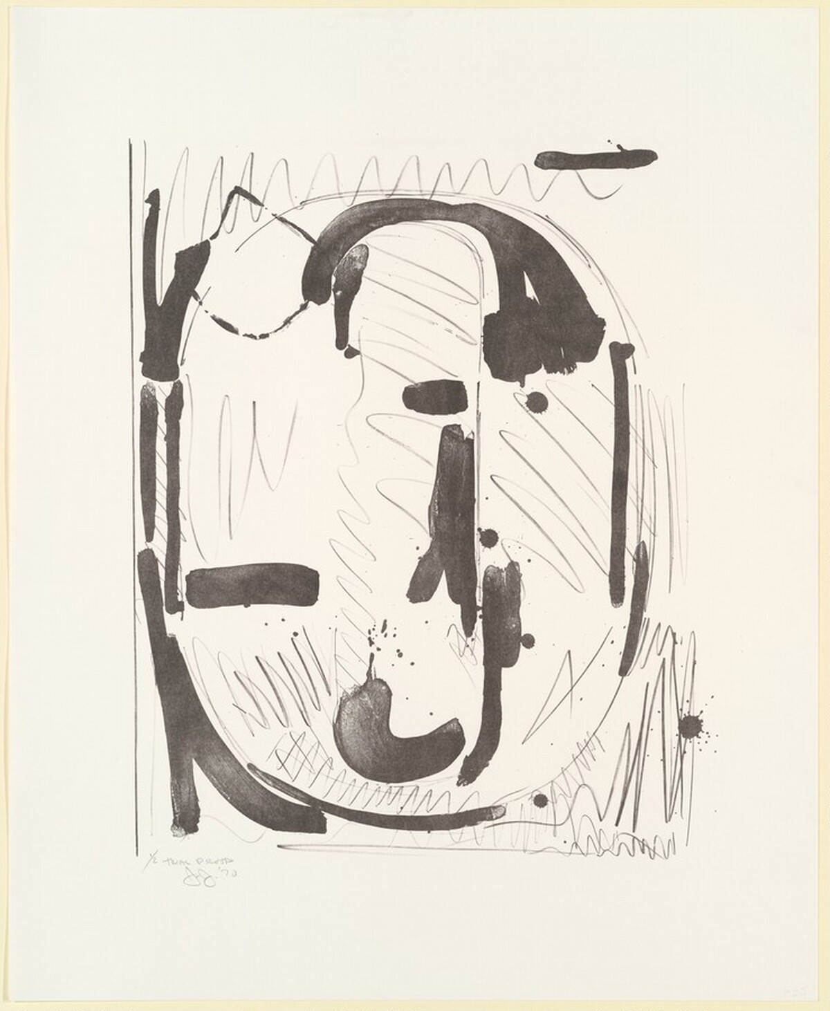 Figure 0 [trial proof] by Jasper Johns