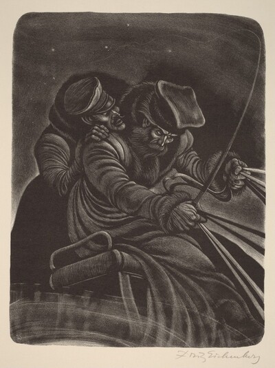 Dmitri on the Road (Book VIII: Mitya, facing p.316)