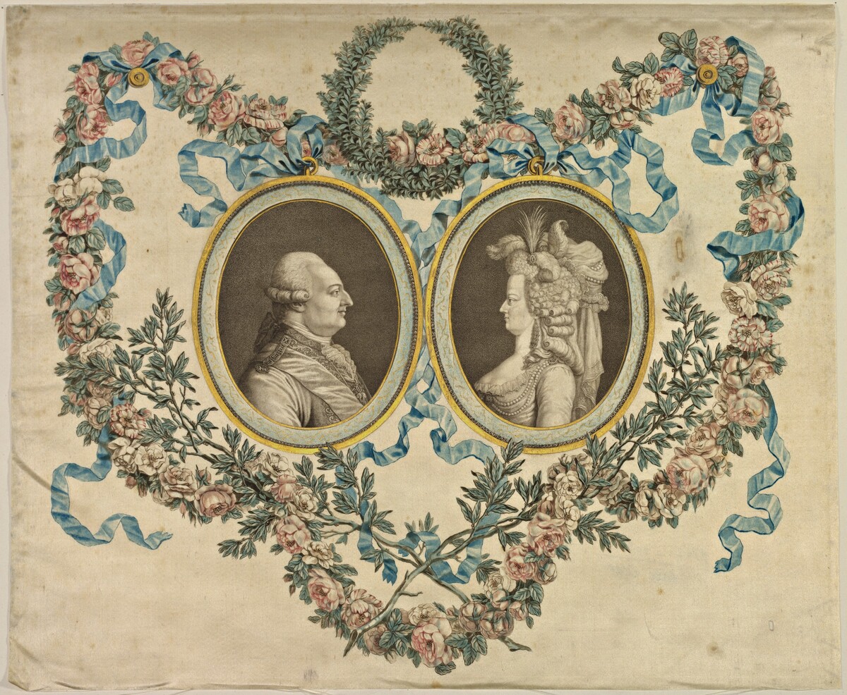 Louis XVI and Marie-Antoinette by Jean Pillement, Jean-Baptiste-André Gautier-Dagoty, and Louis Bonvallet