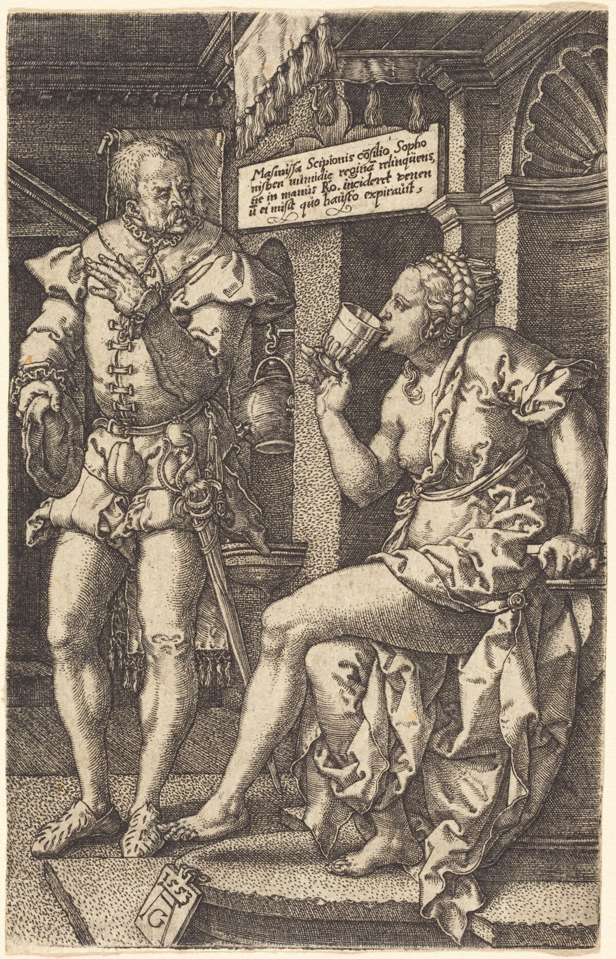 Sophonisba by Heinrich Aldegrever
