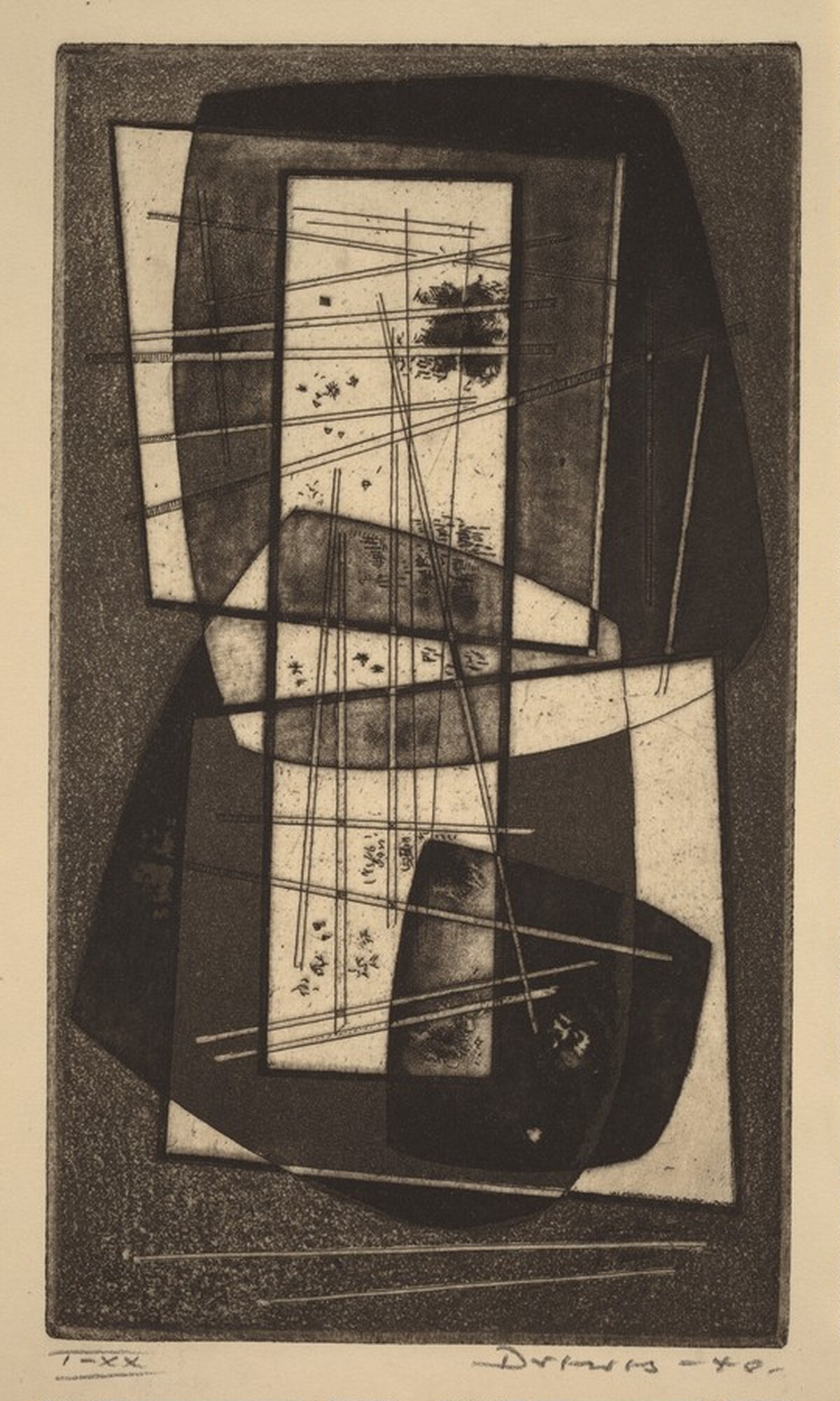 Lines in Vertical Area by Werner Drewes