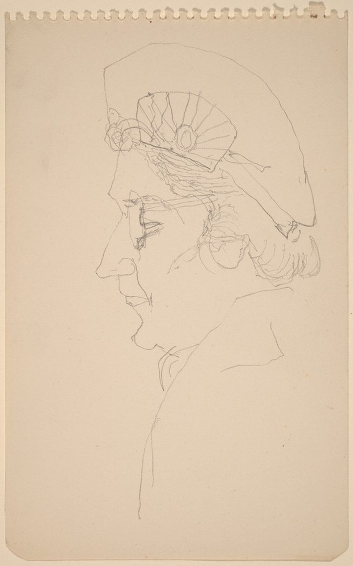 Woman Wearing a Hat and Glasses by Alex Katz