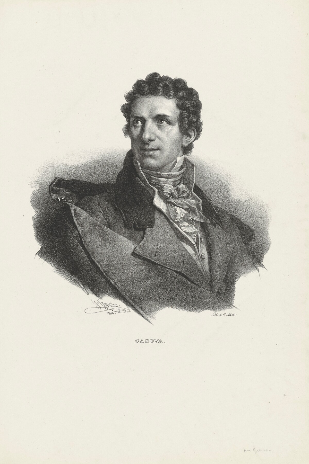 Antonio Canova by Henri Grevedon