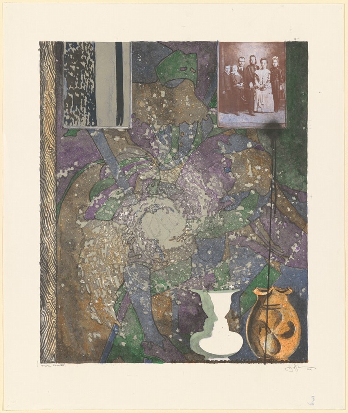 Untitled (American Center) [trial proof] by Jasper Johns