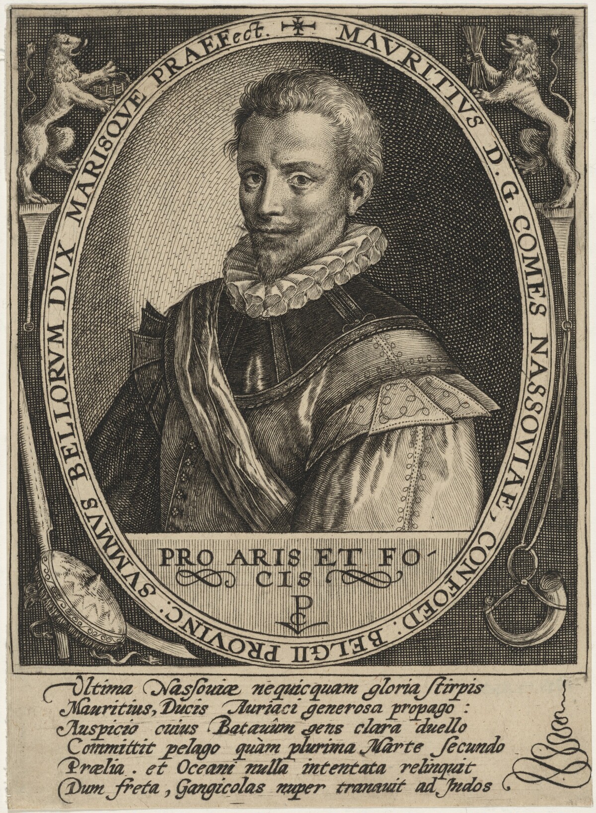 Maurice of Nassau, Prince of Orange by Crispijn de Passe I