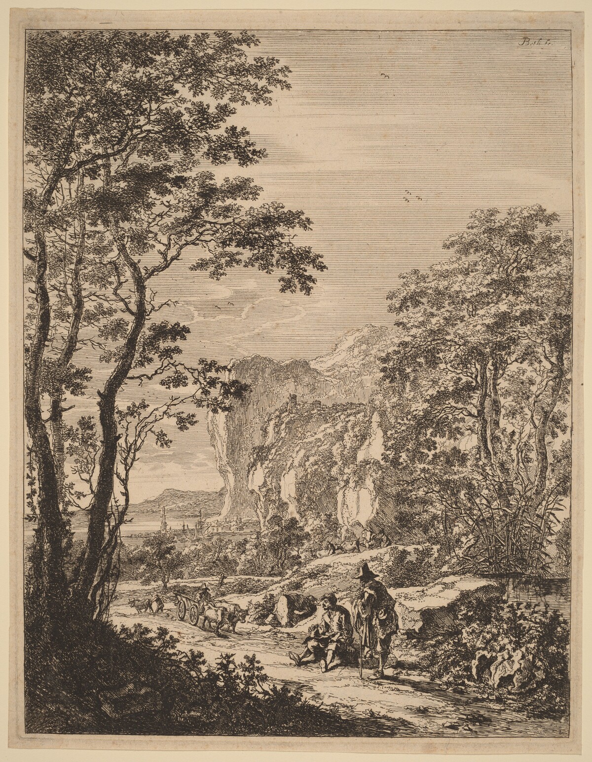 The Ox-Cart: View between Ancona and Sinigaglia by Jan Both