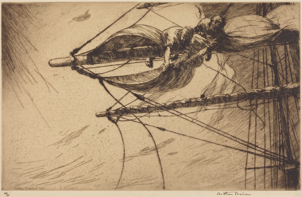 The Fore T'Gallant Sail by Arthur Briscoe