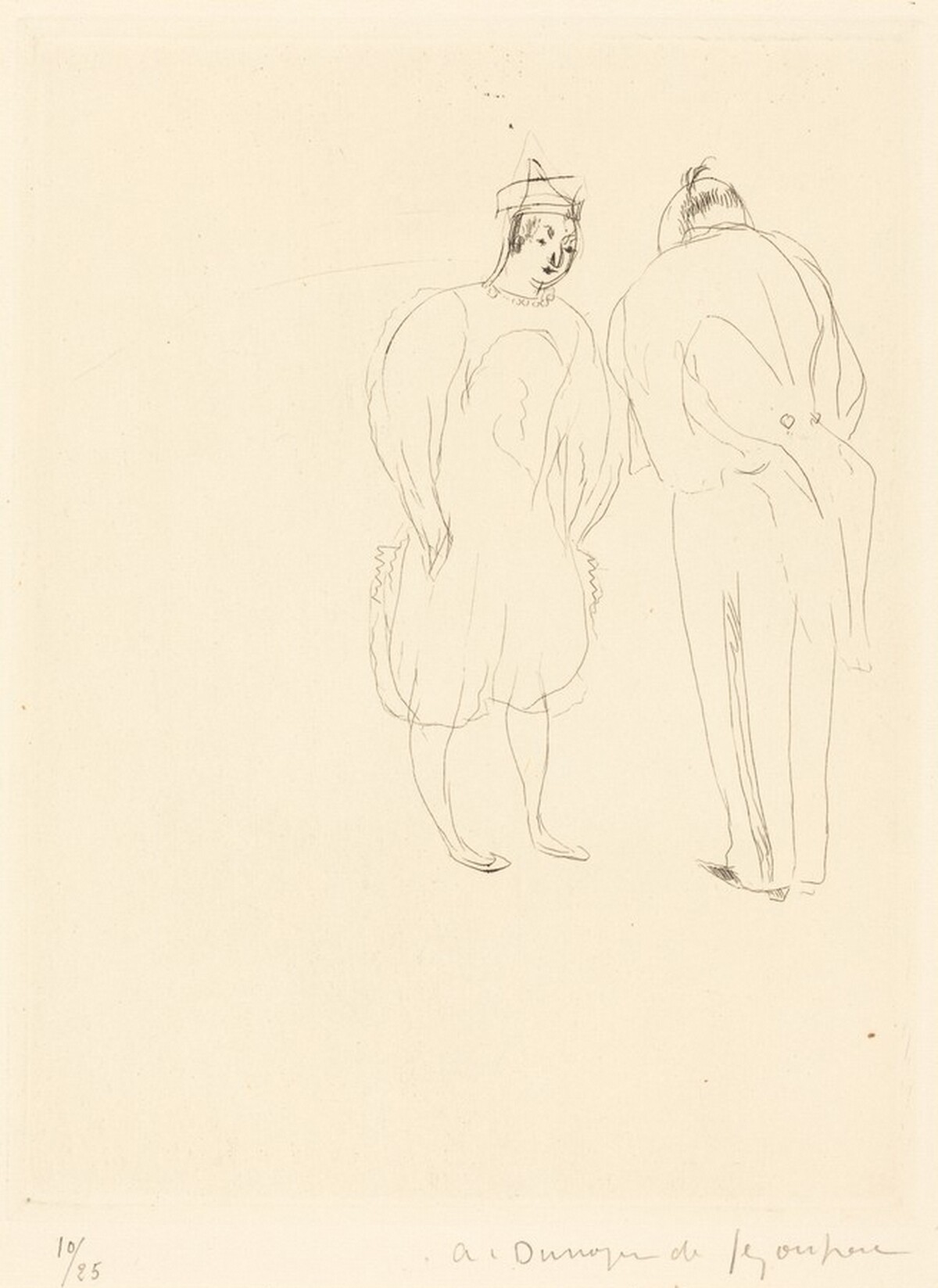 Clowns (Scene de clowns) by André Dunoyer de Segonzac