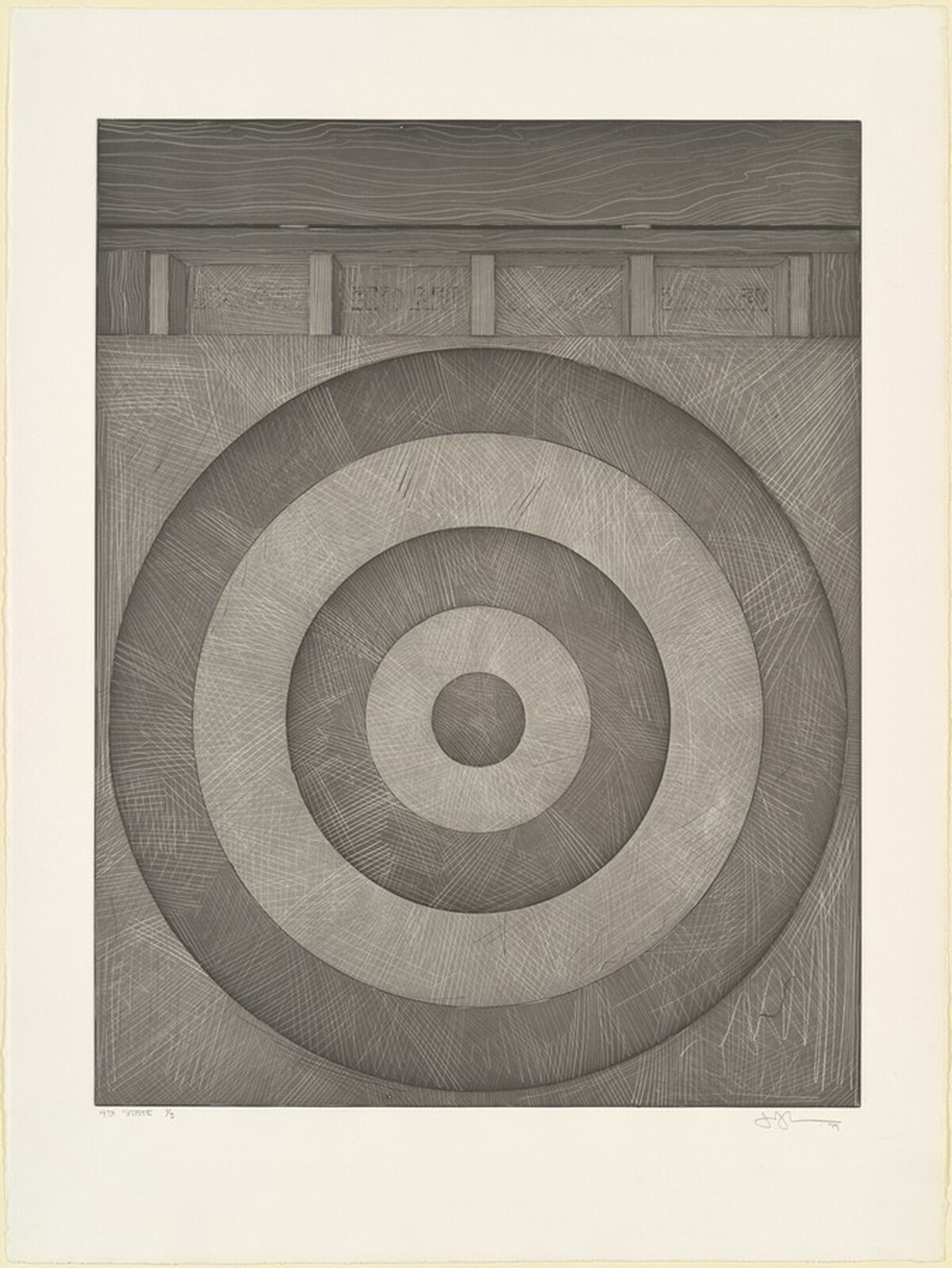 Target with Four Faces [state proof of 4th state] by Jasper Johns