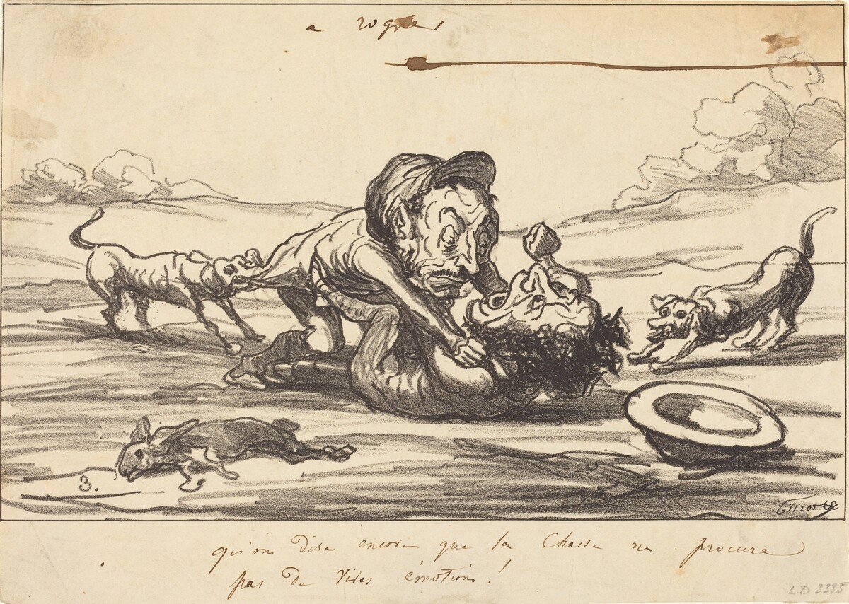 Qu'on dise encore que la chasse... by Honoré Daumier