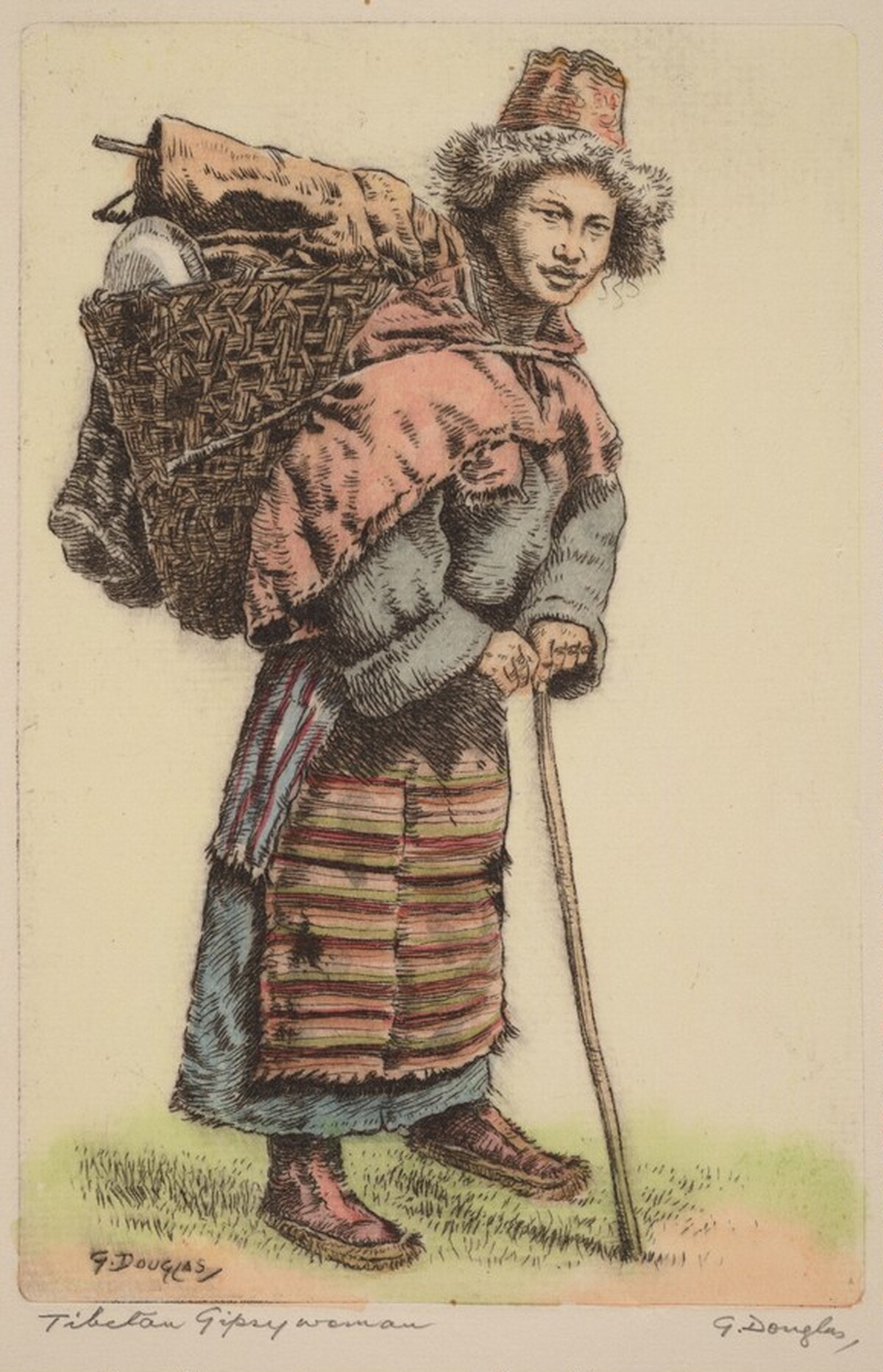 Tibetan Gypsy Woman by G. Douglas