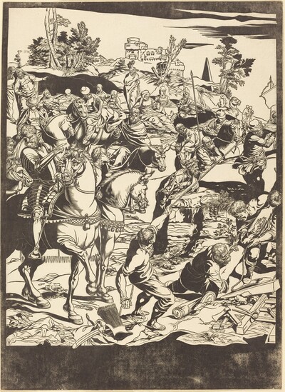 The Crucifixion [left plate]