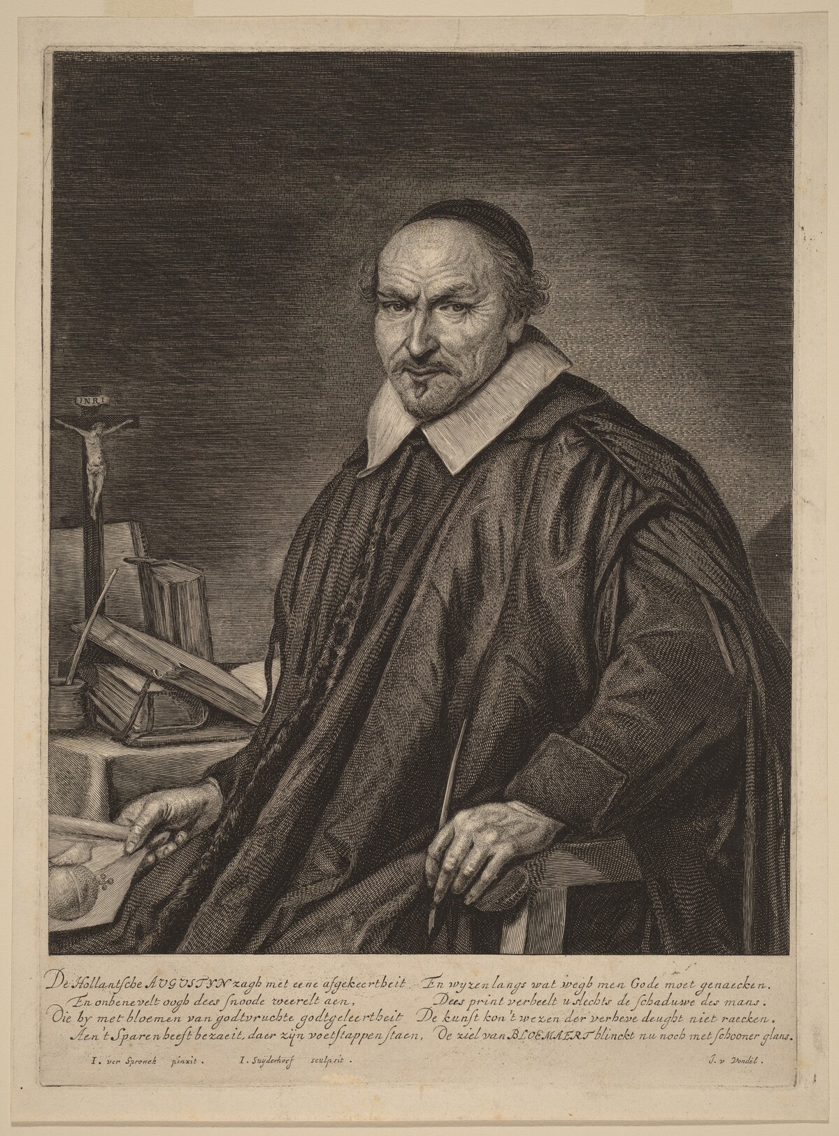 Augustyn Bloemaert by Jonas Suyderhoff after Johannes Cornelisz Verspronck
